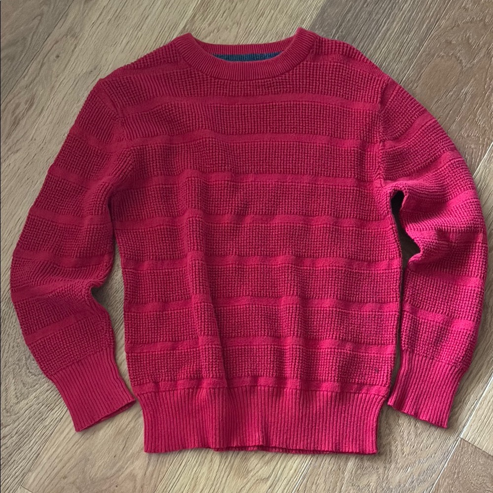 Cat & Jack Red Sweater Classic Crew Neck